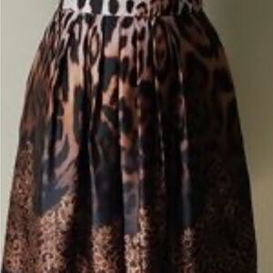 Boston Proper Animal Print Skirt
